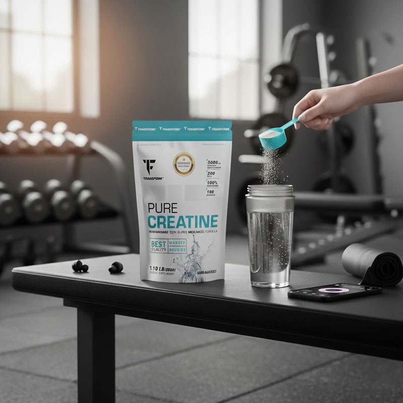 TRANSFORM PURE CREATINE 500G 166 Servings