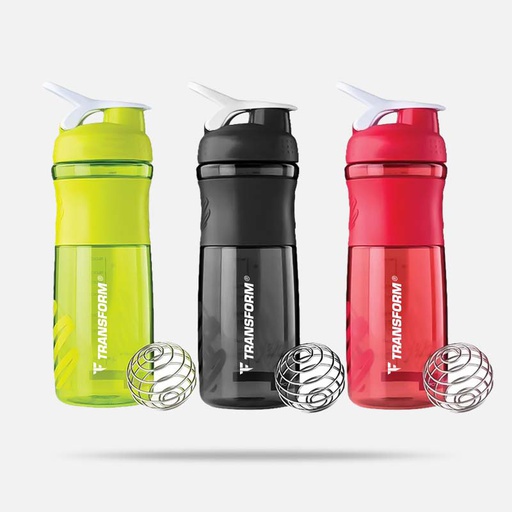 TRANSFORM THE MIXER SHAKER BOTTLE 760ML  (Full Black)